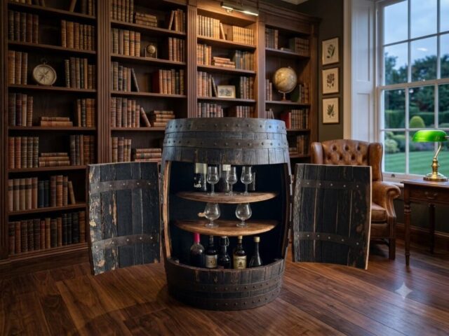 Barskab af halv whiskytønde