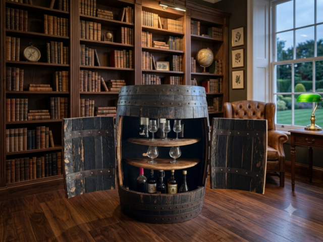 Whiskytønde med låger